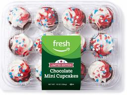 Fresh Brand – Patriotic Chocolate Mini Cupcakes, 10 oz (12 ct)