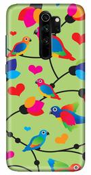 Amazon Brand - Solimo Designer Birds Patterns Design 3D Printed Hard Back Case Mobile Cover for Xiaomi Redmi Note 8 Pro