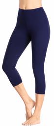 Eono Essentials Women's Solid Colour Yoga Pants (Navy, XL)