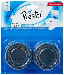 Amazon Brand - Presto! Hygienic Flush Tabs, Aqua Fresh - 50 g (Pack of 2)