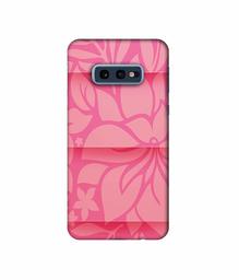 Amazon Brand - Solimo Designer Pink Flower Banch Print On Cloth 3D Printed Hard Back Case Mobile Cover for Samsung Galaxy S10e