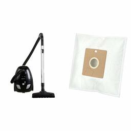 AmazonBasics Aspirateur avec sac, 1,5L, énergie A, moteur haute efficacité & Lot de 4 sacs d'aspirateur G51 avec traitement anti-odeurs