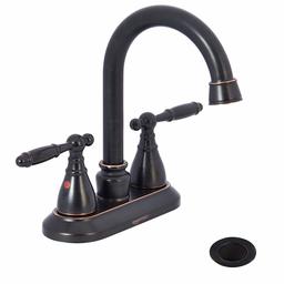 AmazonBasics Sink Basin Bathroom Two Handle Faucet