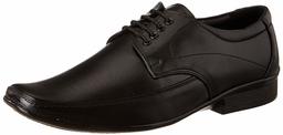 Nubeno Men's Black Leather Formal Shoes-6 UK (40 EU) (7024)