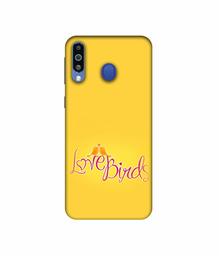 Amazon Brand - Solimo Designer Love Birds 3D Printed Hard Back Case Mobile Cover for Samsung Galaxy M21