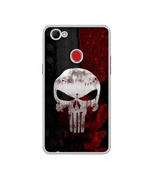 Amazon Brand - Solimo Designer Punisher Skull UV Printed Soft Back Case Mobile Cover for Oppo F7