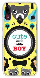 Amazon Brand - Solimo Designer Multicolor Cute Little Boy Yellow Pattern Printed Soft Back Case Mobile Cover for Motorola Moto E6s / Motorola Moto E6 Plus