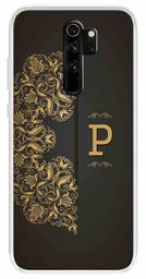 Amazon Brand - Solimo Designer Multicolor Black Pattern Alphabet-P Printed Soft Back Case Mobile Cover for Xiaomi Redmi Note 8 Pro