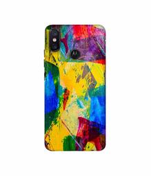 Amazon Brand - Solimo Designer Multicolor Canvas 3D Printed Hard Back Case Mobile Cover for Motorola One Power