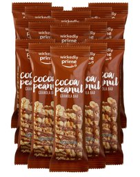 Wickedly Prime Granola Bar, Cocoa Peanut, Gluten Free, Kosher, 1.2 Ounce (Pack of 15)