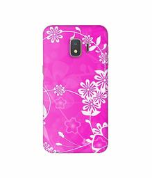 Amazon Brand - Solimo Designer Flower Pattern 3D Printed Hard Back Case Mobile Cover for Samsung Galaxy J2 Core