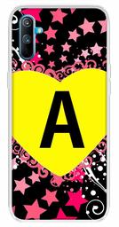 Amazon Brand - Solimo Designer Multicolor Heart Pattern Alphabet-A Printed Soft Back Case Mobile Cover for Realme C3