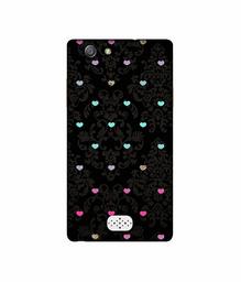 Amazon Brand - Solimo Designer Heart Texture UV Printed Soft Back Case Mobile Cover for Oppo Neo 5 (2015)