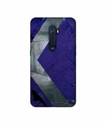 Amazon Brand - Solimo Designer Purple and Gray Texture 3D Printed Hard Back Case Mobile Cover for Oppo Reno 2