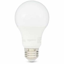 AmazonBasics - foco LED A19 (no regulable, 10.000 horas de vida útil), 75 W  , 16 unidades, Blanco Suave