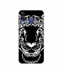 Amazon Brand - Solimo Designer White Tiger 3D Printed Hard Back Case Mobile Cover for Samsung Galaxy M21