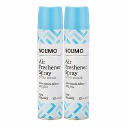 Amazon Brand - Solimo Home Air Freshener Spray, 300 ml - Ocean Breeze (Pack of 2)