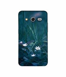 Amazon Brand - Solimo Designer White Flower 3D Printed Hard Back Case Mobile Cover for Samsung Galaxy Core 2 G355H