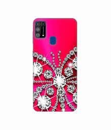 Amazon Brand - Solimo Designer Stone Butterfly 3D Printed Hard Back Case Mobile Cover for Samsung Galaxy M31