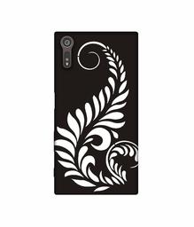 Amazon Brand - Solimo Designer Simple White Rangoli 3D Printed Hard Back Case Mobile Cover for Sony Xperia XZ Dual