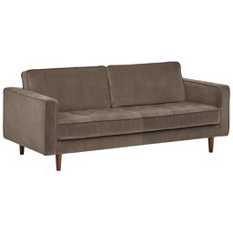 Amazon Brand – Rivet Aiden Tufted Mid-Century Modern Velvet Bench Loveseat Sofa, 74