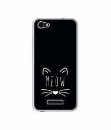 Amazon Brand - Solimo Designer Meow UV Printed Soft Back Case Mobile Cover for Lava Z61