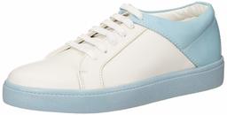 Amazon Brand - Symbol Women's White/Sky Sneakers-7 UK (40 EU) (10 US) (AZ-WSY-11)