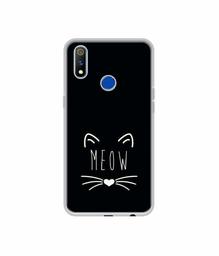 Amazon Brand - Solimo Designer Meow UV Printed Soft Back Case Mobile Cover for Realme 3 Pro