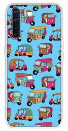 Amazon Brand - Solimo Designer Multicolor Auto Blue Pattern Printed Soft Back Case Mobile Cover for Oppo F15