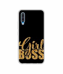 Amazon Brand - Solimo Designer Sparkle Girl Boss UV Printed Soft Back Case Mobile Cover for Samsung Galaxy A50