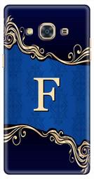 Amazon Brand - Solimo Designer Blue Pattern Alphabet-F 3D Printed Hard Back Case Mobile Cover for Samsung Galaxy J3 Pro