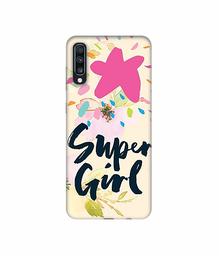 Amazon Brand - Solimo Designer Super Girl 3D Printed Hard Back Case Mobile Cover for Samsung Galaxy A70