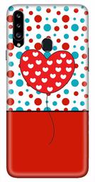 Amazon Brand - Solimo Designer Heart Design 3D Printed Hard Back Case Mobile Cover for Samsung Galaxy A20s