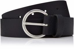 Amazon Brand: Hikaro Women's Leather Belt, Black (Black), s