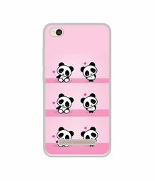 Amazon Brand - Solimo Designer Panda Pattern UV Printed Soft Back Case Mobile Cover for Mi Redmi 4A