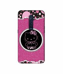 Amazon Brand - Solimo Designer Kitty with Glitter 3D Printed Hard Back Case Mobile Cover for Oppo Reno 2