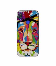 Amazon Brand - Solimo Designer Lion Multicolor Vector 3D Printed Hard Back Case Mobile Cover for Xiaomi Redmi Note 7S