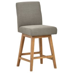 Amazon Brand – Stone & Beam Sophia Modern Swivel Kitchen Counter Height Stool, 39.4