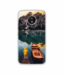 Amazon Brand - Solimo Designer Lake View UV Printed Soft Back Case Mobile Cover for Motorola Moto E4 Plus