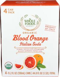 Whole Foods Market 4 Pack Organic Italian Soda