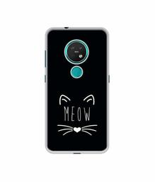 Amazon Brand - Solimo Designer Meow UV Printed Soft Back Case Mobile Cover for Nokia 7.2