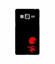 Amazon Brand - Solimo Designer Red Moon 3D Printed Hard Back Case Mobile Cover for Samsung Z3