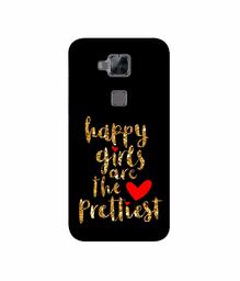 Amazon Brand - Solimo Designer Happy Girls are The Prettiest 3D Printed Hard Back Case Mobile Cover for Huawei G8