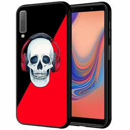 Amazon Brand - Solimo Designer Skull Printed Hard Back Case Mobile Cover for Samsung Galaxy A7 (2018) (D1188)