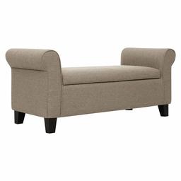 Ravenna Home Chic Upholstered Storage Bench Ottoman, 50