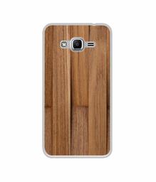 Amazon Brand - Solimo Designer Wooden Art UV Printed Soft Back Case Mobile Cover for Samsung Galaxy J2 Ace