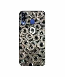 Amazon Brand - Solimo Designer Nut Bolt 3D Printed Hard Back Case Mobile Cover for Samsung Galaxy M21