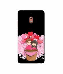 Amazon Brand - Solimo Designer Boy and Girl 3D Printed Hard Back Case Mobile Cover for Nokia 2.1