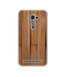 Amazon Brand - Solimo Designer Wooden Art UV Printed Soft Back Case Mobile Cover for Asus Zenfone 2 Laser ZE550KL