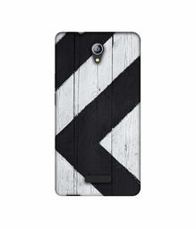 Amazon Brand - Solimo Designer Black Paint Texture on Wood 3D Printed Hard Back Case Mobile Cover for Micromax Canvas Pace 4G Q416